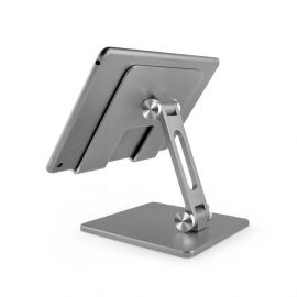 Tech-Protect Z11 Folding Aluminum Desktop Stand - сгъваема алуминиева поставка за мобилни телефони и таблети до 13 инча (сив)