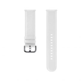 Samsung Leather Band ET-SLR82MWE - оригинална кожена каишка за Samsung Galaxy Watch и всеки часовник с 20мм захват (бял)