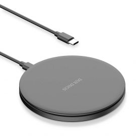 Dux Ducis C6 Wireless Charger USB-C 15W - поставка (пад) за безжично зареждане с технология за бързо зареждане за Qi съвместими устройства (черен)