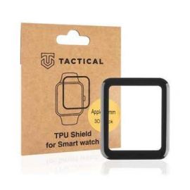 Tactical TPU Shield 3D Film - защитно покритие с извити ръбове за дисплея на Apple Watch 41мм (черен-прозрачен)