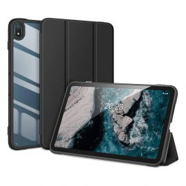 DUX DUCIS Toby Tablet Case - хибриден удароустойчив кейс за Nokia T20 (2021) (черен-прозрачен)