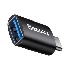 Baseus Ingenuity USB-C to USB-A adapter OTG (USB 3.1) (ZJJQ000001) - адаптер от USB-C мъжко към USB женско за мобилни устройства с USB-C порт (черен)