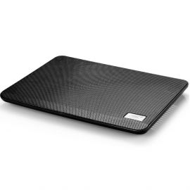 DeepCool N17 Laptop Cooler Pad 14 cm Fan - охлаждаща ергономична поставка за Mac и преносими компютри (черен)