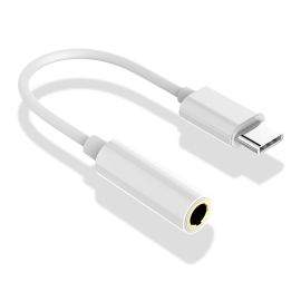 Platinet USB-C to 3.5mm Adapter PMMA9824 - пасивен адаптер USB-C към 3.5 мм. за устройства с USB-C порт (бял)