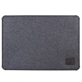 Uniq Dfender Sleeve - качествен удароустойчив калъф за Macbook Pro 13 (2016-2020), Macbook Air 13 (2018-2020) и лаптопи до 13 инча (сив)