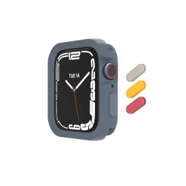 SwitchEasy Colors Case - удароустойчив силиконов (TPU) кейс за Apple Watch 45мм, 44мм (син)