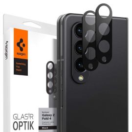 Spigen Optik Lens Protector - комплект 2 броя предпазни стъклени протектори за камерата на Samsung Galaxy Z Fold 4 (черен)