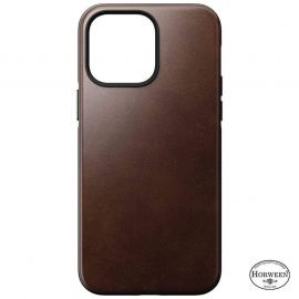 Nomad Modern Horween Leather MagSafe Case - кожен (естествена кожа) кейс с MagSafe за iPhone 14 Pro Max (кафяв)