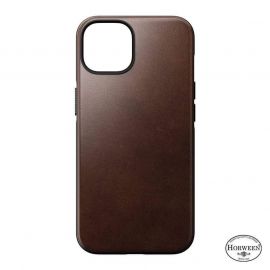 Nomad Modern Horween Leather MagSafe Case - кожен (естествена кожа) кейс с MagSafe за iPhone 14 (кафяв)
