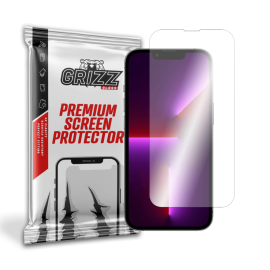 GrizzGlass HybridGlass Screen Protector - хибридно защитно покритие за дисплея на iPhone 14 Pro (прозрачно) (един брой)