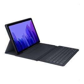Samsung Book Cover Keyboard EF-DT500UJEGEU - оригинален кейс, клавиатура и поставка за Samsung Galaxy Tab A7 10.4 (2020) (сив)