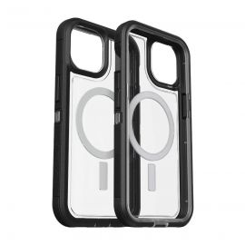 Otterbox Defender XT Case - хибриден удароустойчив кейс с MagSafe за iPhone 14 Pro (черен-прозрачен)