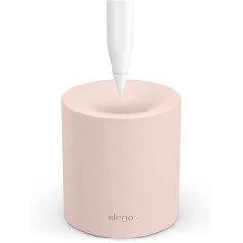 Elago Apple Pencil Silicone Stand - силиконова поставка за Apple Pencil и други стилуси (розов)