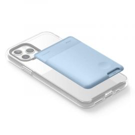 Elago Card Pocket - поставка тип джоб за документи и карти, прикрепяща се към всяко мобилно устройство (светлосин)