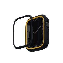 Uniq Moduo Apple Watch Case - силиконов (TPU) кейс с две сменяеми поликарбонатни части за Apple Watch 7 45мм, Apple Watch 8 45мм (черен)