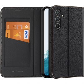 Dux Ducis Skin X2 Case - кожен калъф с поставка и отделение за кр. карти за Samsung Galaxy A54 5G (черен)