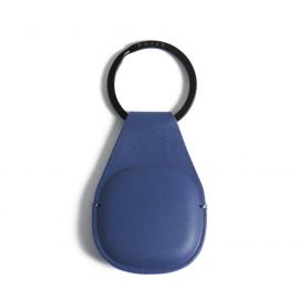 Mujjo Canopy AirTag Keychain - висококачествен ключодържател от естествена кожа за Apple AirTag (син)