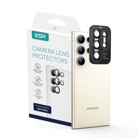 ESR Camera Lens Protector - предпазни стъклени защитни лещи за камерата на Samsung Galaxy S23 Ultra (черен-прозрачен)
