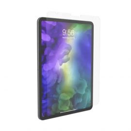 Zagg Invisible Shield Glass Elite Plus Tempered Glass - калено стъклено защитно покритие за дисплея на iPad Pro 11 M2 (2022), iPad Pro 11 M1 (2021), iPad Pro 11 (2020), iPad Pro 11 (2018), iPad Air 5 (2022), iPad Air 4 (2020) (прозрачен)