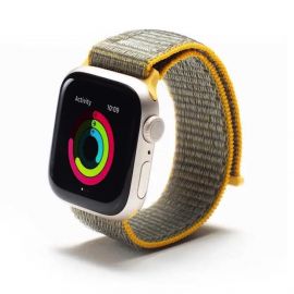 Zagg Gear4 Nylon Sport Watch Band - текстилна каишка за Apple Watch 42мм, 44мм, 45мм, Ultra 49мм (жълт)