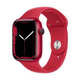 Apple Sport Band Product Red - оригинална силиконова каишка за Apple Watch 42мм, 44мм, 45мм, Ultra 49мм (червен) (разопакован продукт)