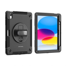 4smarts Rugged Tablet Case Grip - удароустойчив калъф за iPad 10 (2022) (черен)