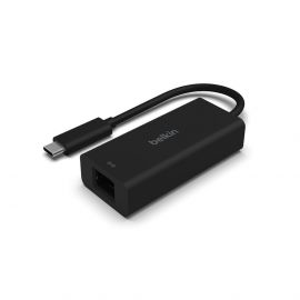 Belkin Connect USB-C to 2.5Gb Gigabit Ethernet Adapter - адаптер за свързване от USB-C към Gigabit Ethernet (черен)