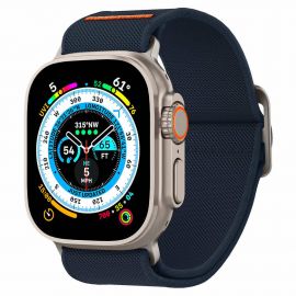 Spigen Lite Fit Ultra Watch Band - лека текстилна каишка за Apple Watch 42мм, 44мм, 45мм, Ultra 49мм (тъмносин)