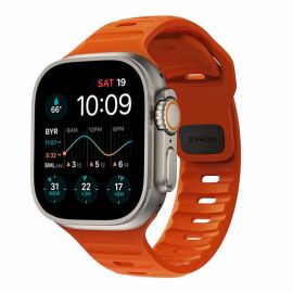 Nomad Sport Band - силиконова каишка за Apple Watch 42мм, 44мм, 45мм, Ultra 49мм (оранжев)