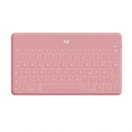 Logitech Keys-To-Go Ultrathin Bluetooth Keyboard UK - безжична клавиатура за компютри и мобилни устройства (розов)