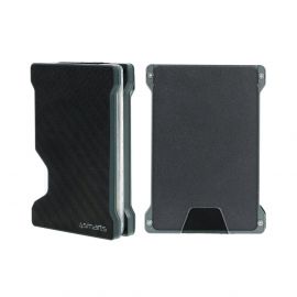 4smarts UltiMag Magnetic Wallet with RFID Protection - алуминиев портфейл (джоб) за прикрепяне към iPhone с MagSafe (тъмносив)