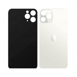 OEM iPhone 11 Pro Max Backcover Glass - резервен заден стъклен капак за iPhone 11 Pro Max (сребрист)