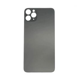 OEM iPhone 11 Pro Max Backcover Glass - резервен заден стъклен капак за iPhone 11 Pro Max (графит)
