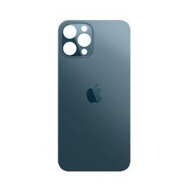 OEM iPhone 12 Pro Max Backcover Glass - резервен заден стъклен капак за iPhone 12 Pro Max (син)