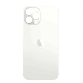 OEM iPhone 12 Pro Max Backcover Glass - резервен заден стъклен капак за iPhone 12 Pro Max (сребрист)