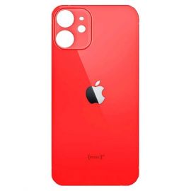 OEM iPhone 12 mini Backcover Glass - резервен заден стъклен капак за iPhone 12 mini (червен)