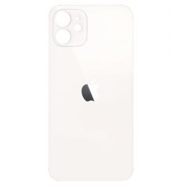 OEM iPhone 12 mini Backcover Glass - резервен заден стъклен капак за iPhone 12 mini (бял)