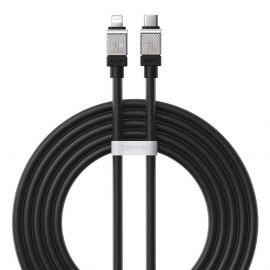 Baseus CoolPlay Series USB-C to Lightning Cable PD 20W (CAKW000101) - USB-C към Lightning кабел за Apple устройства с Lightning порт (200 см) (черен)