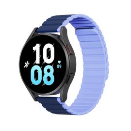 Dux Ducis Silicone Magnetic Strap 22mm (LD Version) - магнитна силиконова каишка за Samsung Galaxy Watch, Huawei Watch, Xiaomi, Garmin и други часовници с 22мм захват (син)