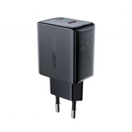 Acefast PD Fast Charger USB-C 20W - захранване за ел. мрежа с USB-C изход с технология за бързо зареждане (черен)