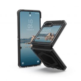Urban Armor Gear Plyo Pro Case - удароустойчив хибриден кейс s MagSafe за Samsung Galaxy Z Flip5 (черен-прозрачен)