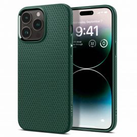 Spigen Liquid Air Case - силиконов (TPU) калъф с висока степен на защита за iPhone 15 (зелен)
