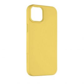 Tactical Velvet Smoothie Cover - силиконов калъф за iPhone 15 Plus (жълт)