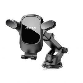 Dudao F5Pro Plus Gravity Car Dashboard Mount - поставка за таблото или стъклото на кола за смартфони с дисплей от 4.7 до 7 инча (черен)