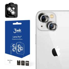 3MK Lens Pro Tempered Glass Lens Protector - предпазни стъклени лещи за камерата на iPhone 15 (сребрист)