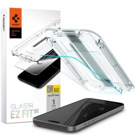 Spigen Glas.tR EZ Fit Tempered Glass - стъклено защитно покритие за дисплея на iPhone 15 (прозрачен)