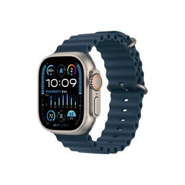 Apple Watch Ultra 2 Cellular, 49mm Titanium Case with Blue Ocean Band - умен часовник от Apple