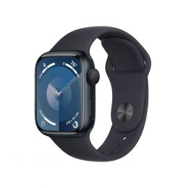 Apple Watch Series 9 GPS, 45mm Midnight Aluminium Case with Midnight Sport Band M/L - умен часовник от Apple