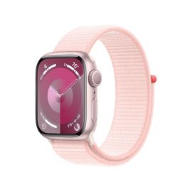 Apple Watch Series 9 GPS, 45mm Pink Aluminium Case with Light Pink Sport Loop - умен часовник от Apple