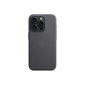 Apple iPhone FineWoven Case with MagSafe - оригинален текстилен кейс с MagSafe за iPhone 15 Pro (черен)